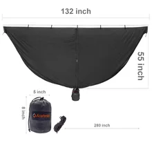 Гамак, сетка от насекомых, Ультралегкая, москитная сетка, для улицы, кемпинга, гамаки, сетка 325*140 см с мешком для мелких вещей, вес 0,88 фунтов, Новинка