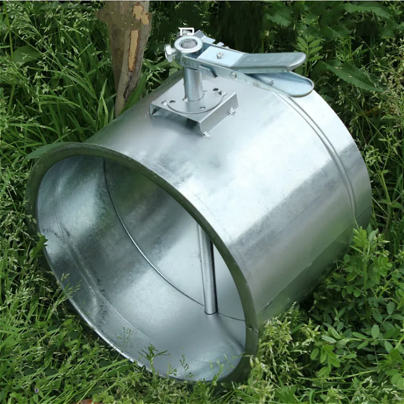 

Galvanized iron sheet flange side air volume control value manual air duct valve air damper valve hvac butterfly valves 80-200mm
