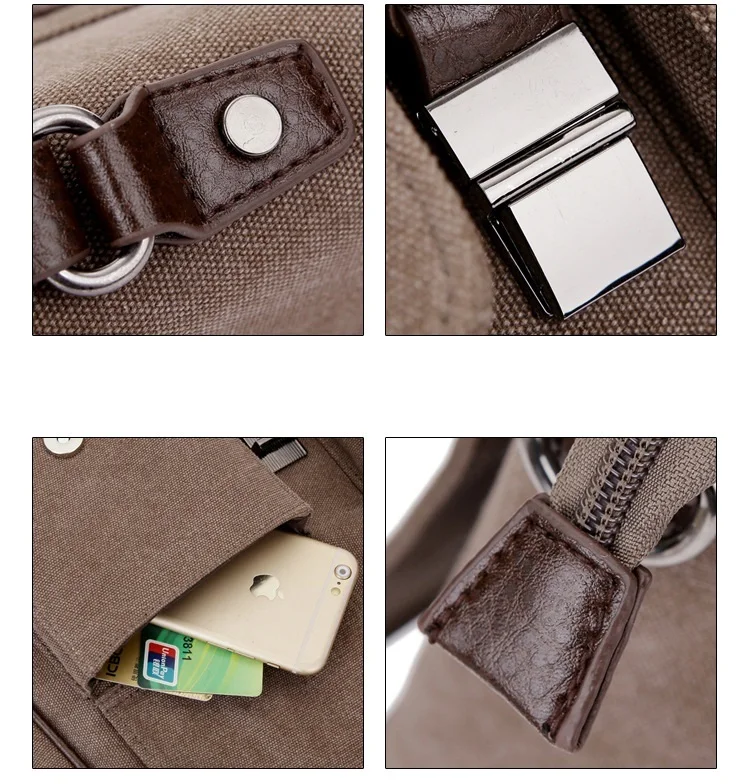Холщовая сумка-мессенджер бизнес 2019 Vintag портфели Повседневная сумка для ноутбука прочные сумки