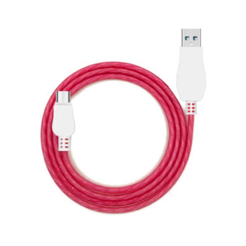 USB кабель Type C 8 PIN Светодиодный зарядный с подсветкой синхронизировать мобильный