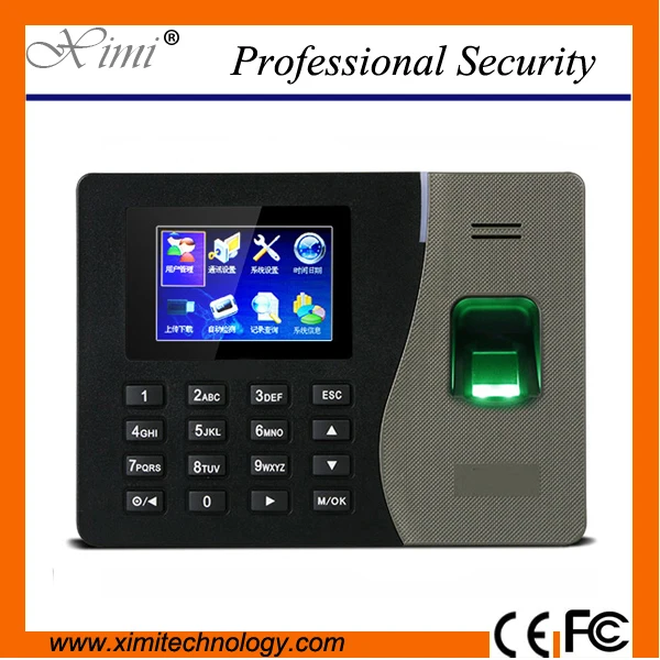 

NEW ZK K14 Biometric Fingerprint Time Attendance Clcok Time Recorder Employee Manage Time Clock with Build-in Battery