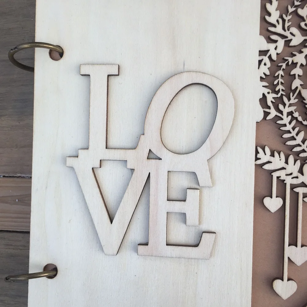 Wedding GuestBook Wooden Wedding Guest Book wedding tree Personalised Guest Book
