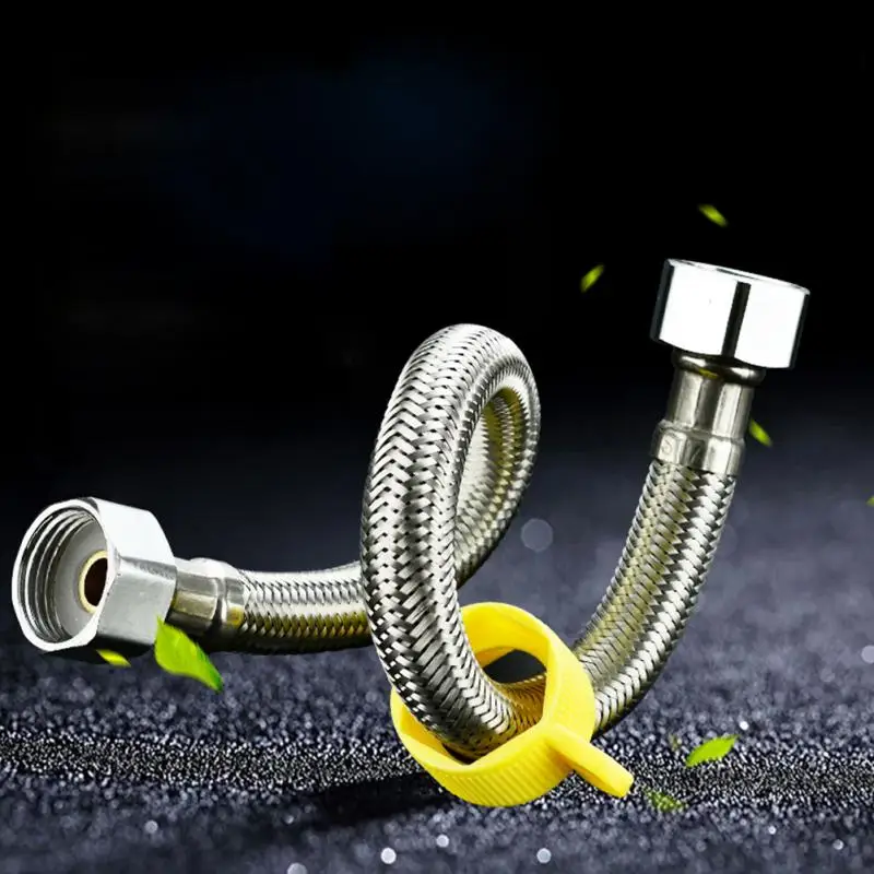 

20cm 304 Stainless Steel Shower Hose Flexible Bathroom Water Pipe Silver Color Common Pumbing Hoses Bathroom Accessories