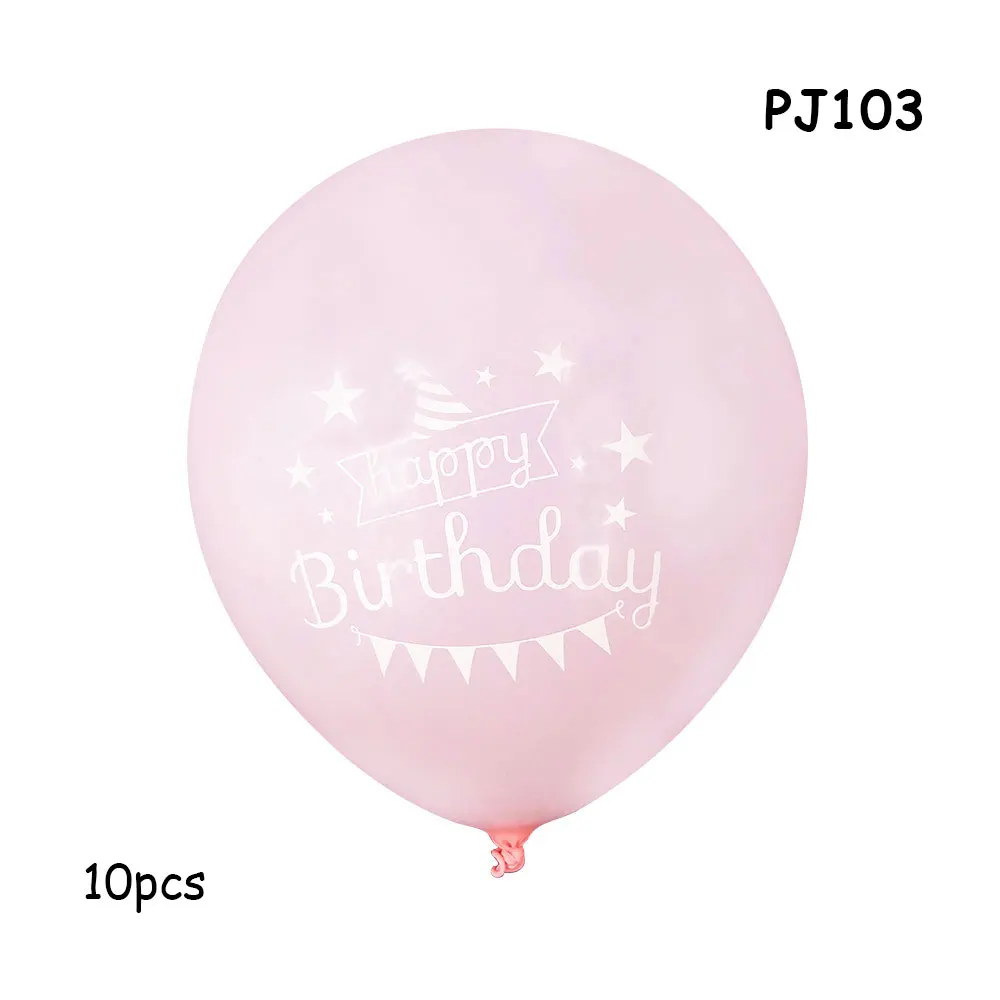 10 шт. воздушные шары с буквами "с днем рождения" "Команда Невесты" свадебные шары 30-й день рождения украшения для маленьких девочек гелиевый баллон - Цвет: PJ103