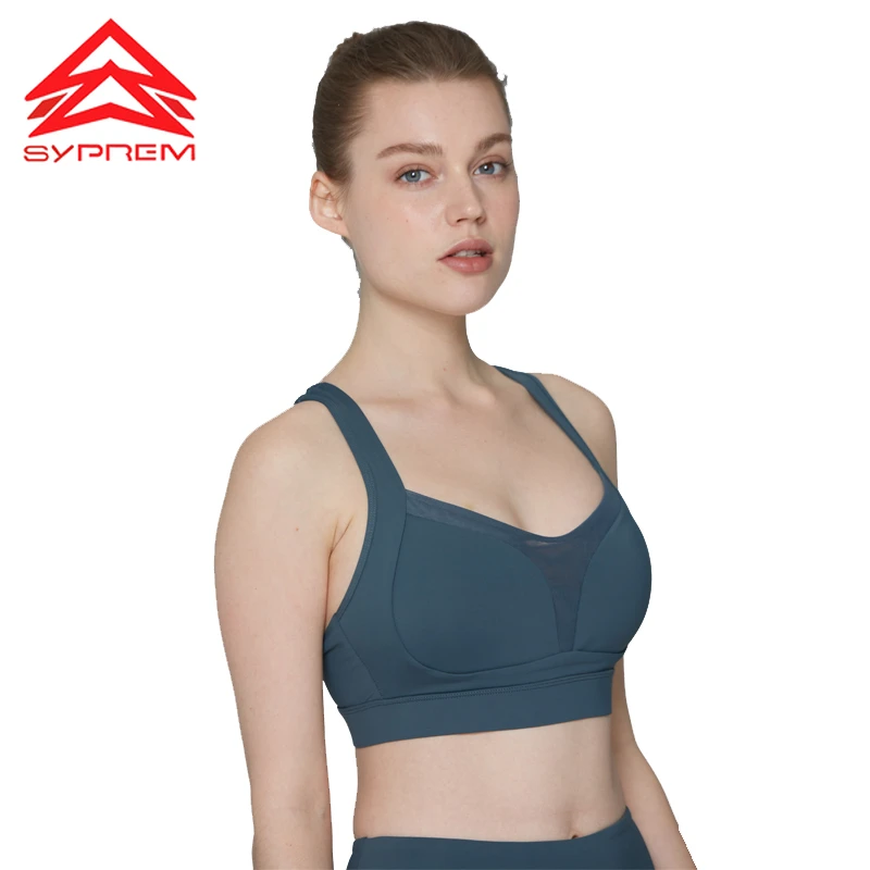 Sypremスポーツブラブランド高品質フィットネストップスポーツヨガランニングセクシーなメッシュブラジャー女性スポーツウェアトレーニングブラジャー 19ft1066 スポーツ ブラ Aliexpress