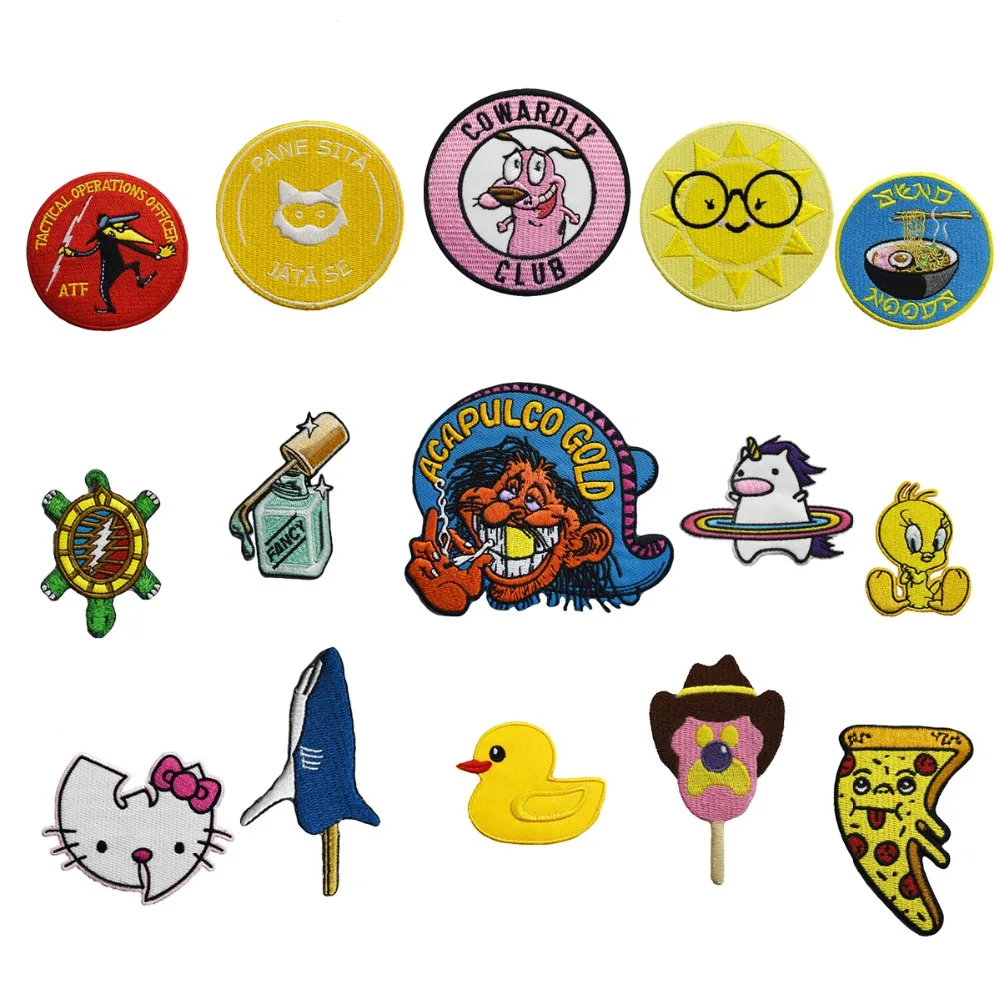 

Cartoon Unicorn Patches Kids Collection Iron On Patch For Clothing Embroidery Stickers For Kids Clothes Cute DIY Applique Badge