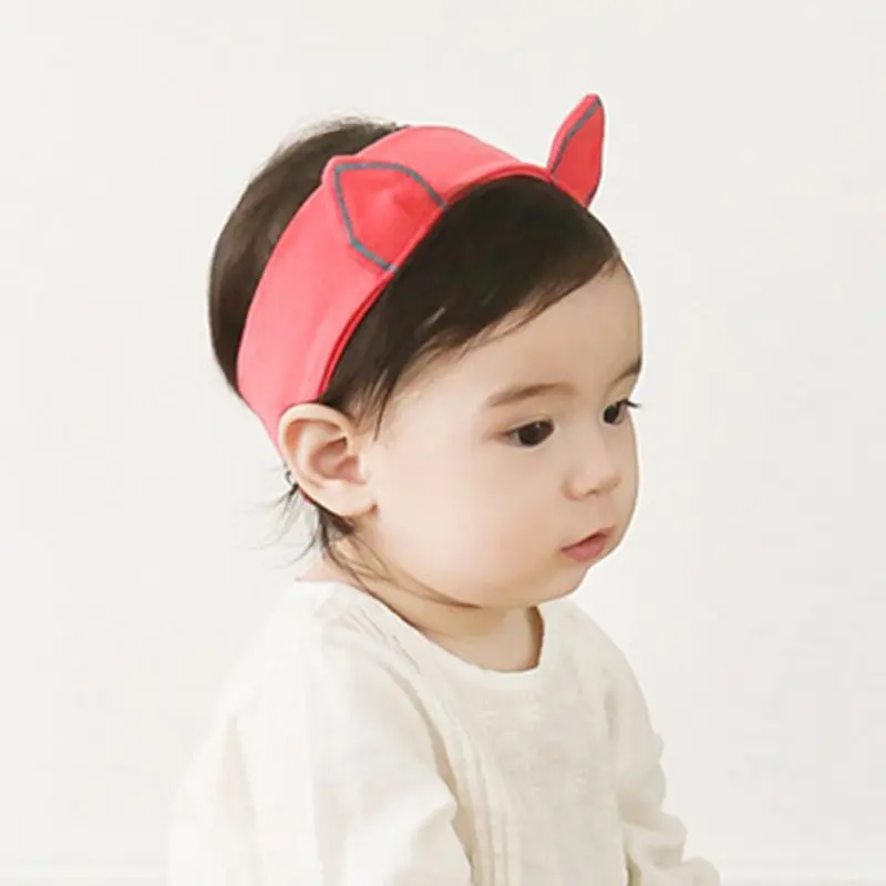 Baby Girls Cute Hair Band Infant Ear Headband Embroidered Girls Elastic