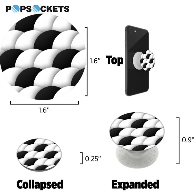 

Round popsoket Smartphone Ring Попсокет Phone Holder pocket socket Collapsible Grip & Stand for Phones and Tablets - Scale