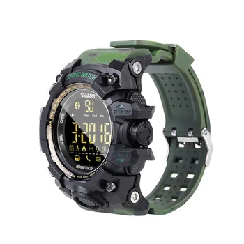 

Men Sports Electronic Watch Waterproof Pedometer Bluetooth with TPU Band