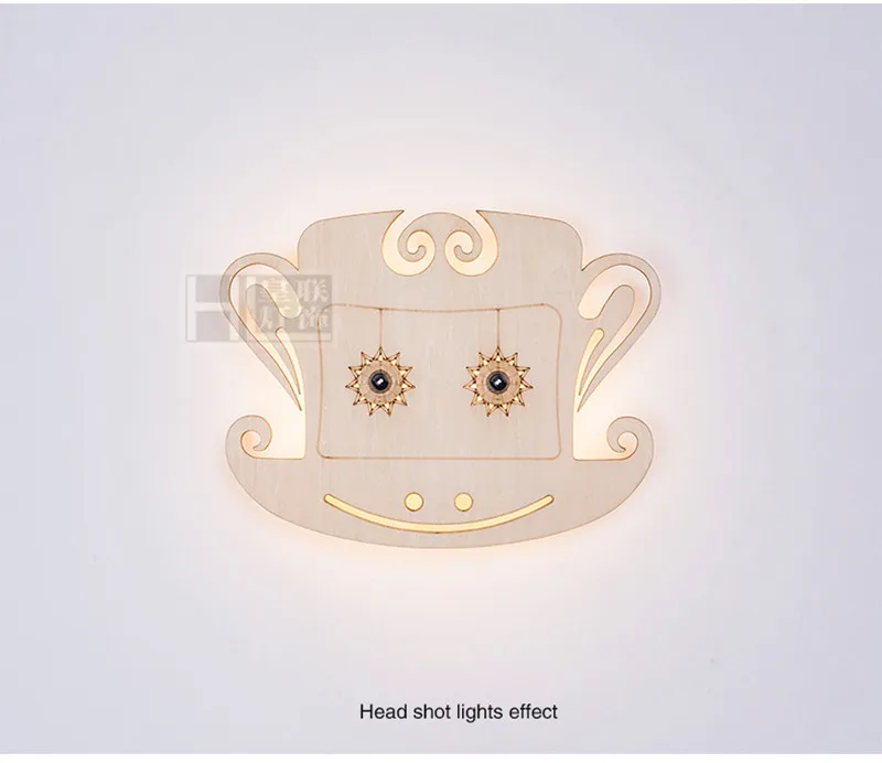 Wood Monkey Wall Lamp 13