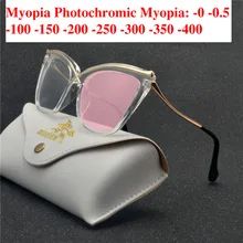 Diopte-1.00 до-6,00 Ретро Круглый цвет солнце фотохромные готовые оправа для очков от близорукости мужчин женщин солнцезащитные очки близорукость очки NX