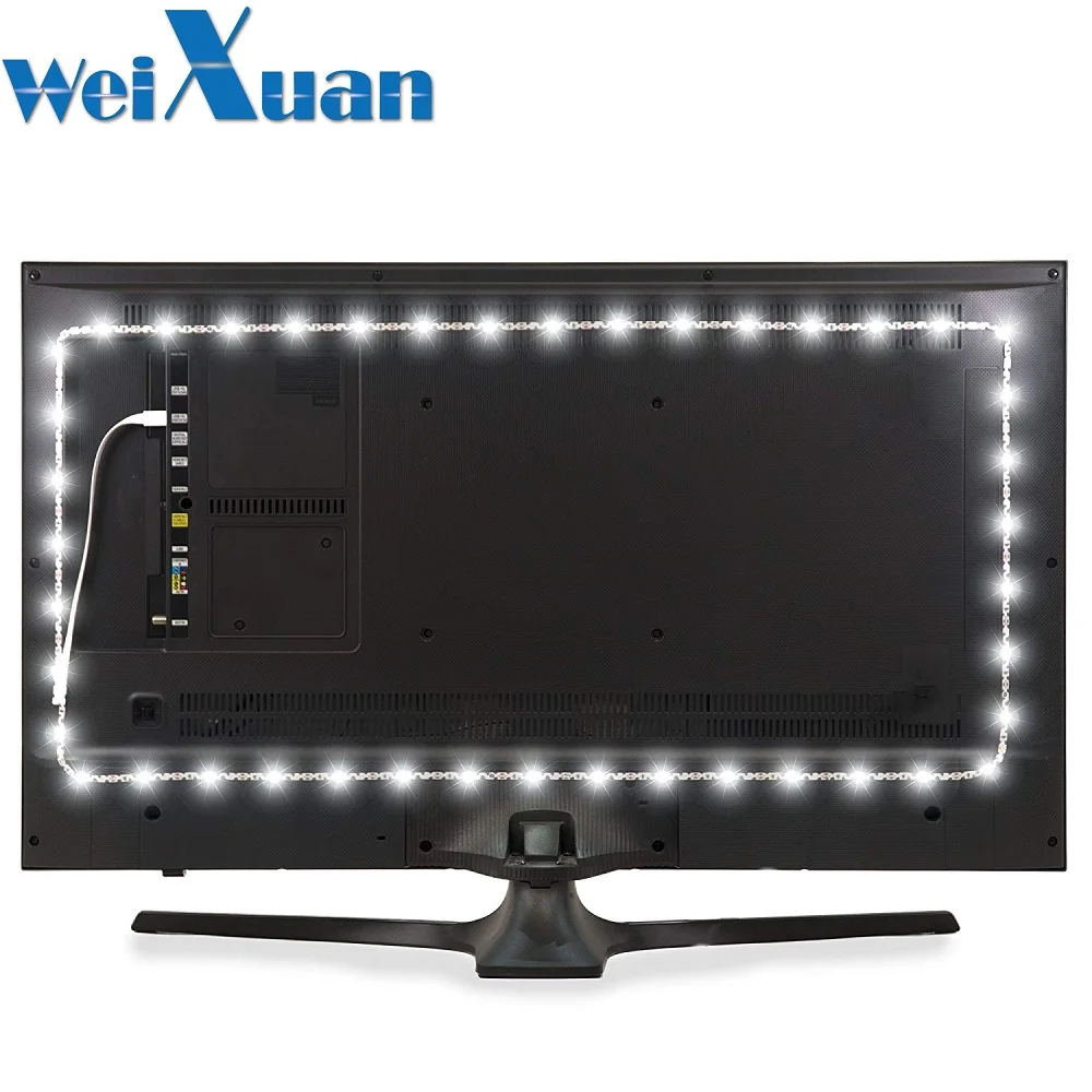 

USB Power LED Strip light 0.5M 1M 2M 3M 4M 5M LED Tape Lamp White Warm White For TV Background Lighting decorative lights