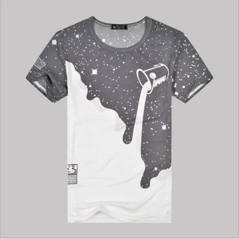 Мужская хлопковая футболка с коротким рукавом 3D принтом|shirt cardigan|fashion women t shirtshirt