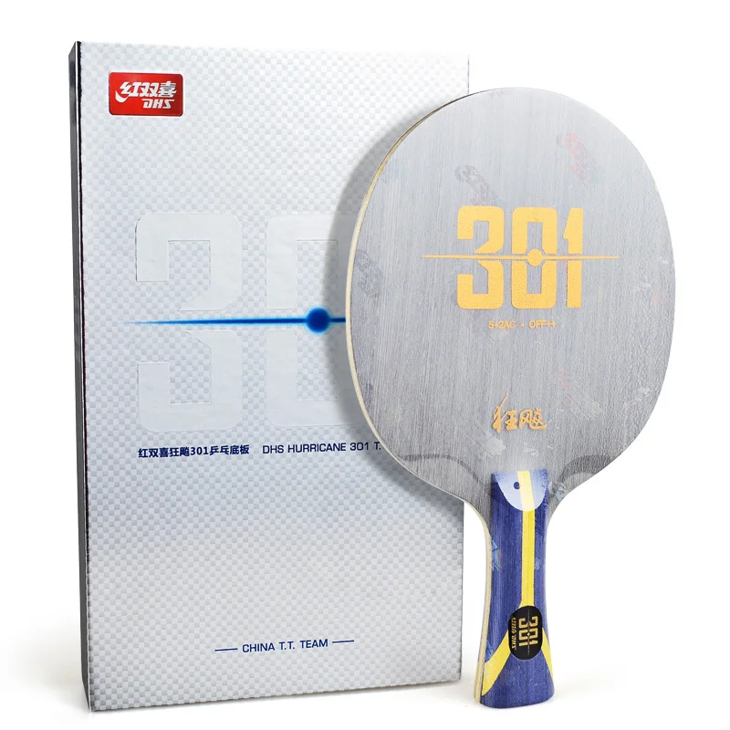 Dhs Hurricane 301 (h301) Table Tennis Blade (for China T.t. Team) Arylate Carbon Alc Racket Ping