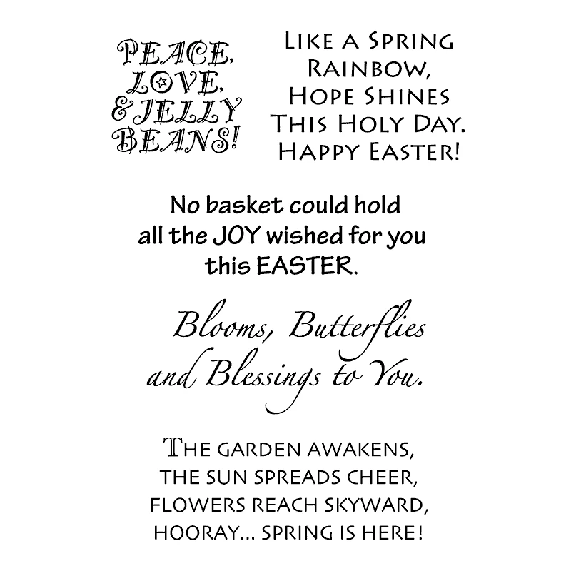 FXL Easter Spring Transparent Clear Silicone Stamp/Seal for DIY scrapbooking/photo album Decorative clear stamp | Канцтовары для