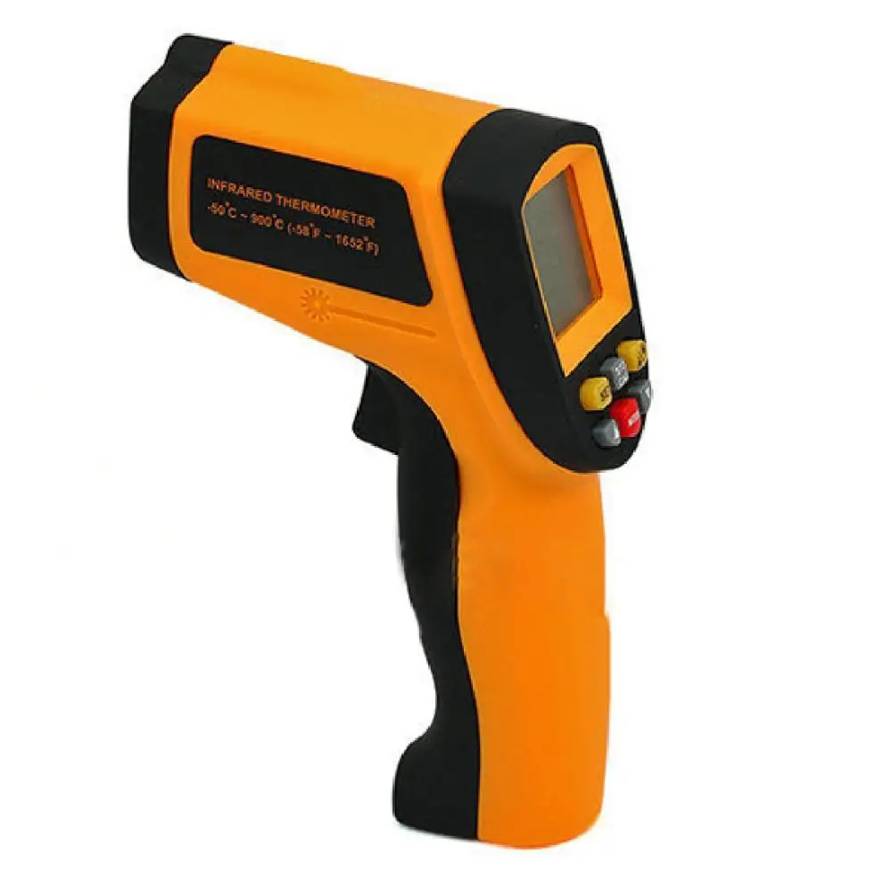 

GM900 Non-contact Temperature meter -50~950C -58~17422F Pyrometer 0.1~1EM Celsius IR Infrared Thermometer