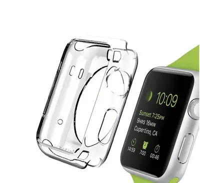 LEONIDAS Watch Cover for Apple Watch Case 42mm 38mm Series 3 2 1 Soft Slim TPU All-around Ultra-thin Screen Protector for iWatch