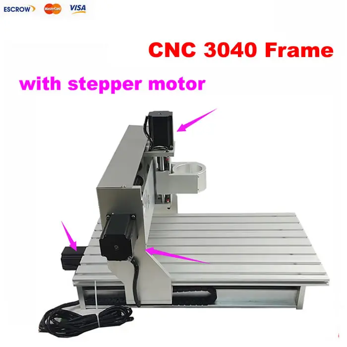 cnc router kit aluminum frame 3040 With stepper motor limit switch