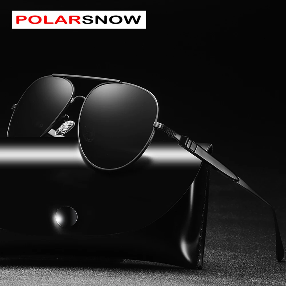 

PALORSNOW Brand Fashion aviation sunglass Polarized Sunglasses for Men/Women Driving Sun Glasses