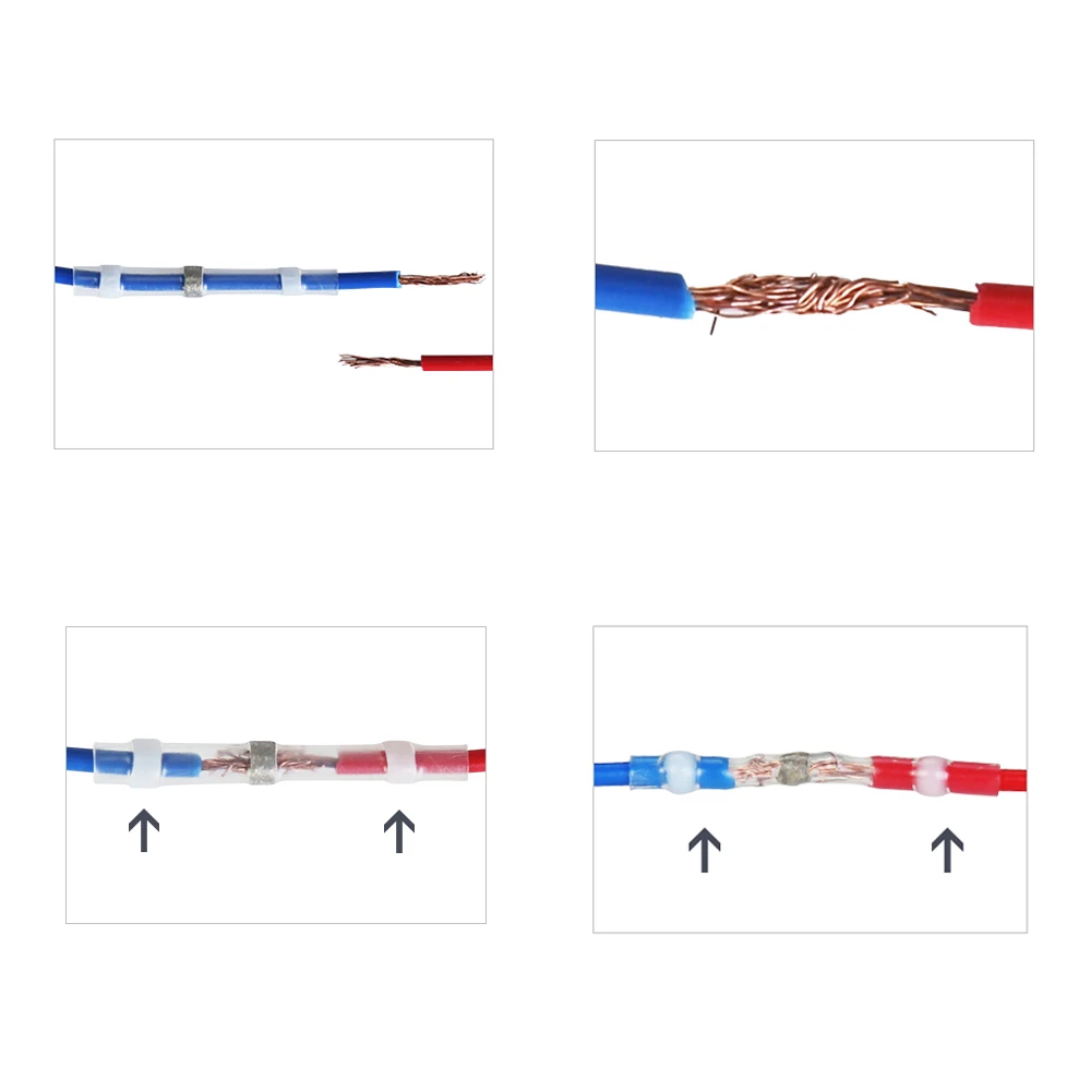 30-50 шт./лот SST-S11 S21 S31 S41 термоусадочные стыковые провода разъемы водонепроницаемый Луженая Медь припой уплотнительные клеммы комплект