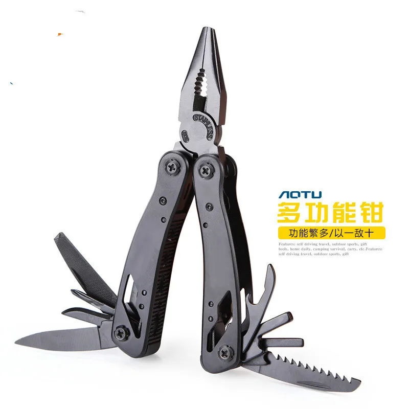 

Outdoor Mechanics Tactical Multifunctional Pliers Portable survival camping hunting knife clip snowflake multi tool equipment