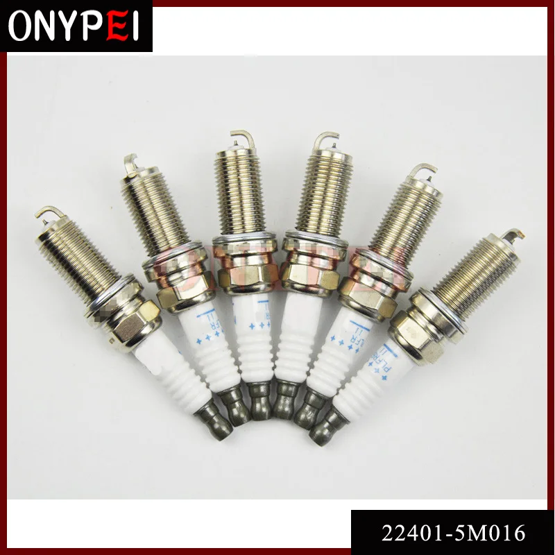 Set Of 6 22401 5M016 PLFR6A 11 Iridium Spark Plug For Nissan Infiniti