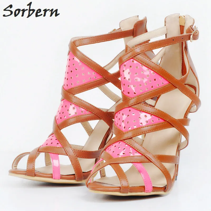 

Sorbern Woman Sandals 2018 Summer Designer Shoes Women Luxury Plus Size Ladies Party Sandals Shoes Ankle Sandals Girls Party