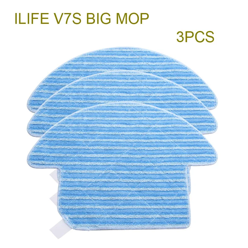 

Original ILIFE V7S Big Mop Cloths 3 pcs, Robot Vacuum Cleaner Parts from the factory