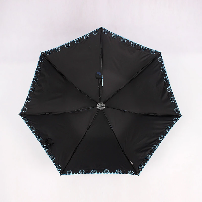 Luxury Folding Black Umbrellas Rain Women Guarda Chuva Parasol Ghibli