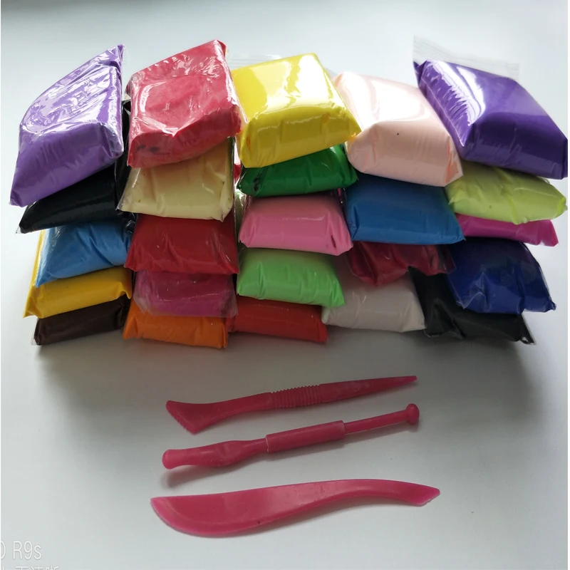Fluffy Slime 36color set Air Drying Light Clay Plasticine Modelling Clay Super Light Diy Soft Creative