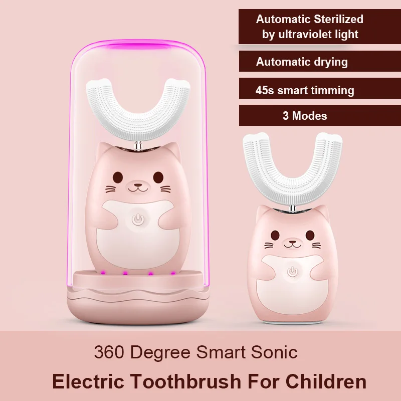 New Kids Sonic 360 Degree Automatic Electric Toothbrush Rechargeable Cartoon Cute Animal Child Ultrasonic Toothbrush Electric New Kids Sonic 360 Degree Automatic Electric Toothbrush Rechargeable Cartoon Cute Animal Child Ultrasonic Toothbrush Electric