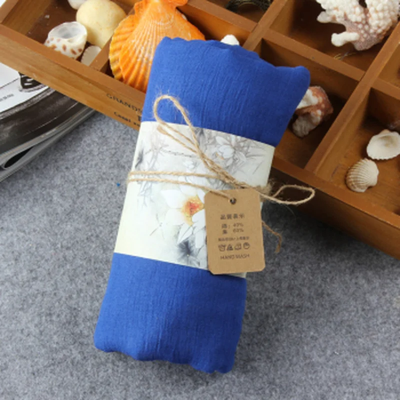 

2019 Women Gift Scarf Beautiful Scarves New Cotton Linen Scarf Solid Color Monochrome Candy Colored Silk Femme Scarf