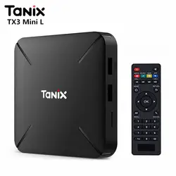 Tanix TX3 мини L S905W 4 K Android 7,1 ТВ с коробкой, макс. 1G/2G Оперативная память 8G/16G Встроенная память четырехъядерный Amlogic S905W смарт-медиаплеер PK X96mini