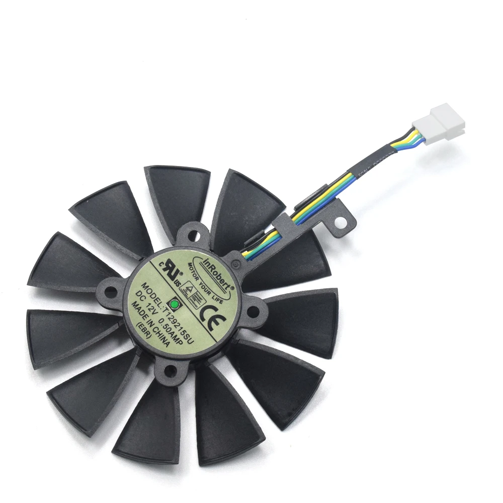 Новый Кулер T129215SU 87 мм 4Pin вентилятор для ASUS Strix R9 390 390X GTX 980Ti 1060 1070 1080 RX VEGA64