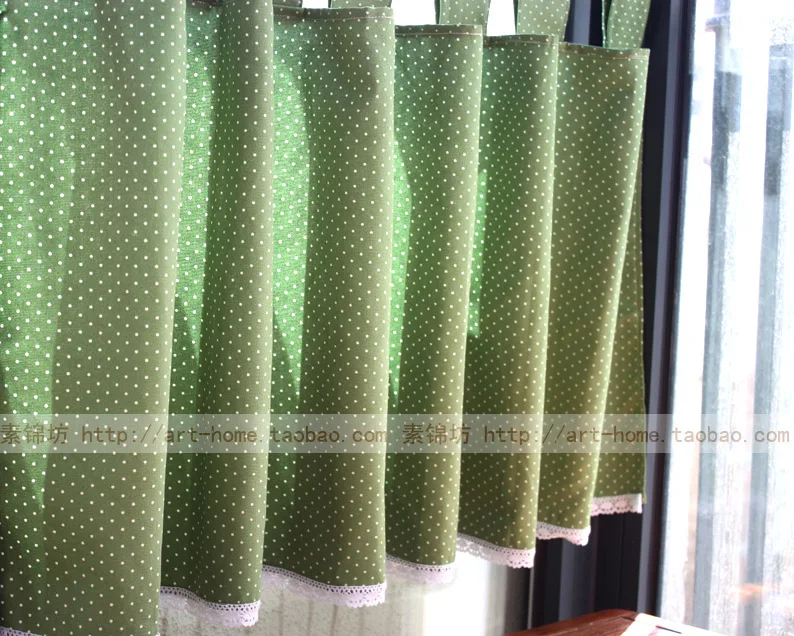 Зеленая Серенада Цветочная кружевная Красивая кофейная занавеска полу-тени маленькие короткие занавески для кухни на заказ