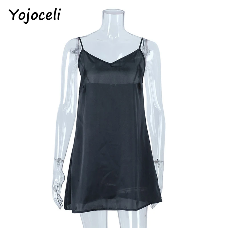 Yojoceli sexy party club black mesh lace dress women dot ruffled two pieces set dress 2018 female vestidos