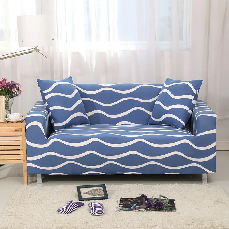 Плед-чехол для дивана спандекс скольжения крышка эластическая лента для принципиально диванных чехлов для гостиной диван cubre диван Чехол для секционного дивана 1/2/3/4 сиденья - Цвет: Color 24