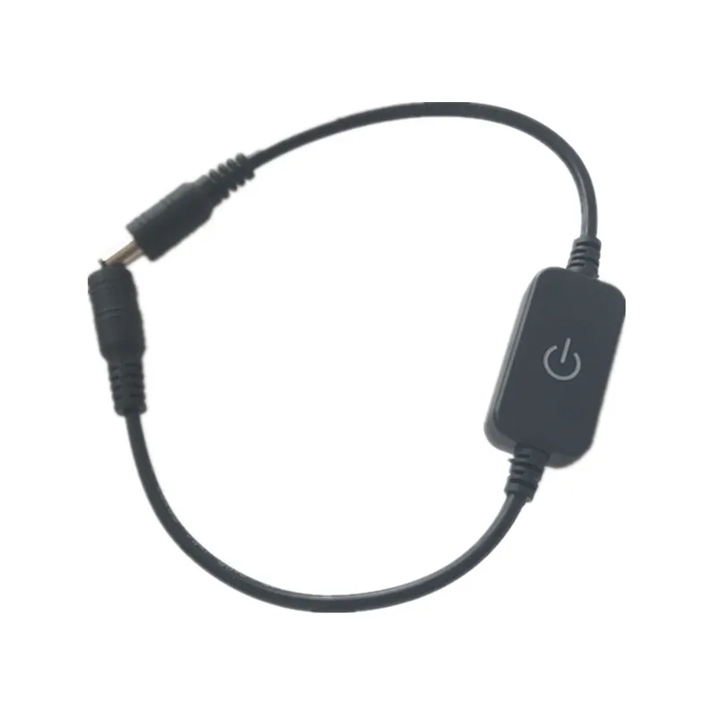 

LED strip touch dimmer brightness control led dimmer switch Black white DC Female & Male Plug For Single Color LED Strip Lamp