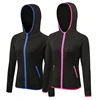 Sweat-shirt d'exercice extensible pour femmes, avec poches à séchage rapide à capuche, fermetures éclair, Fitness, course à pied, Jogging, printemps 2022 ► Photo 2/6