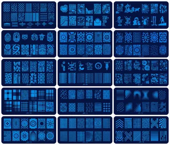 

NEW 1PC 12.1*6.2cm Rectangle DIY Nail Latest 30 Styles Art Stamp Template Image Plates Polish Stamping Decal