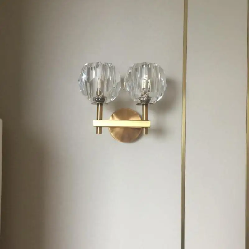 Настенный светильник G9 светодиодный с хрустальным шариком|crystal wall light|designer lightwall
