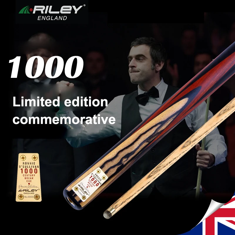 

Original US RILEY RCENT-101 High-end Handmade 9.5mm One Piece Billiard Snooker Stick Cue with Case Extension Limited to 1000