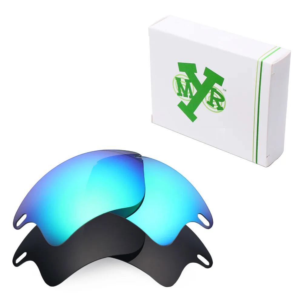 Stealth Black & Emerald Green 2 Pairs Mryok POLARIZED 2 Pairs Mryok POLARIZED Replacement Lenses for Oakley Two