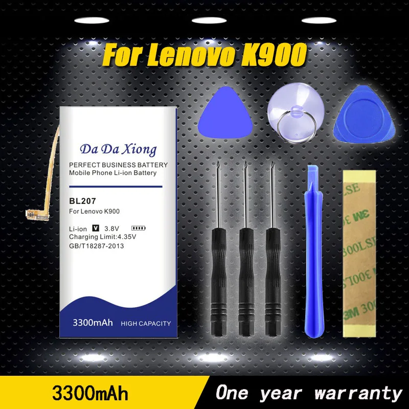 

New High quality 3300mAh BL207 Battery use for Lenovo K900 Replacement mobile phone Battery +Free shipping