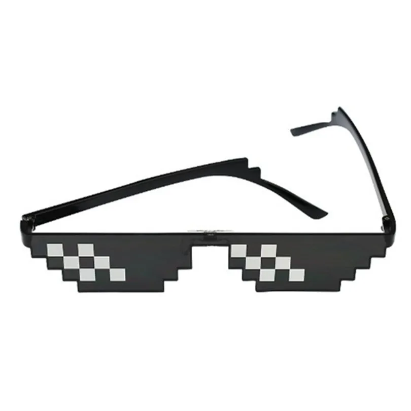 Мужские и женские мозаичные винтажные очки новые 8 Bit MLG Pixelated солнцезащитные