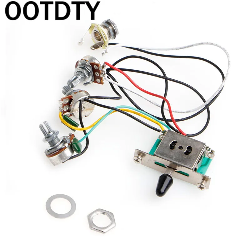 

5-Way Switch 250k Pots Knobs Wiring Harness Pickup