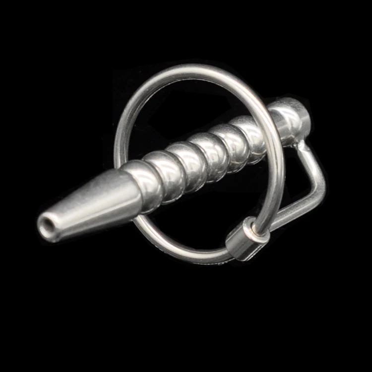 Male Stainless Steel Urethra Catheter with 2 size Cock ring,Penis Urinary Plug,Sex Toy,Adult Game,Urethra Stimulate Dilator