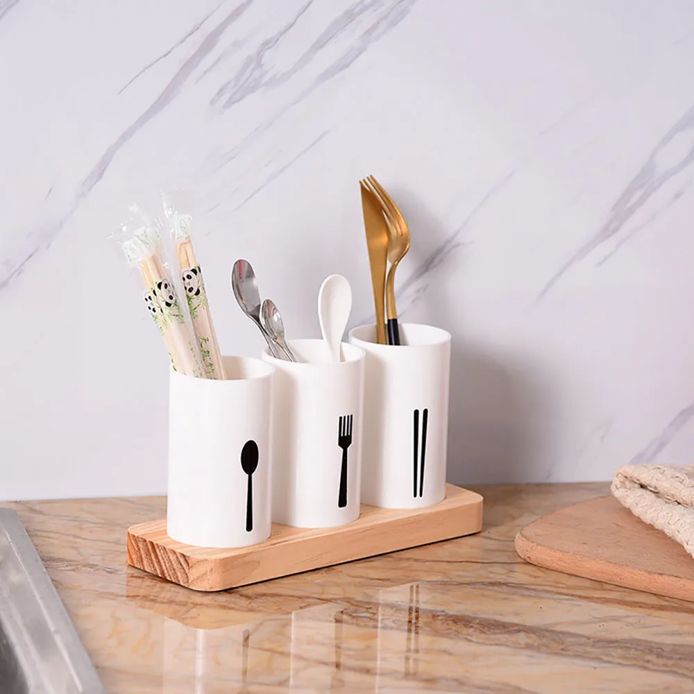 

Stylish Kitchen Storage Boxes Rack Shelf For Chopsticks Tableware Waterdrop European-Style Organizer makeup collects Box