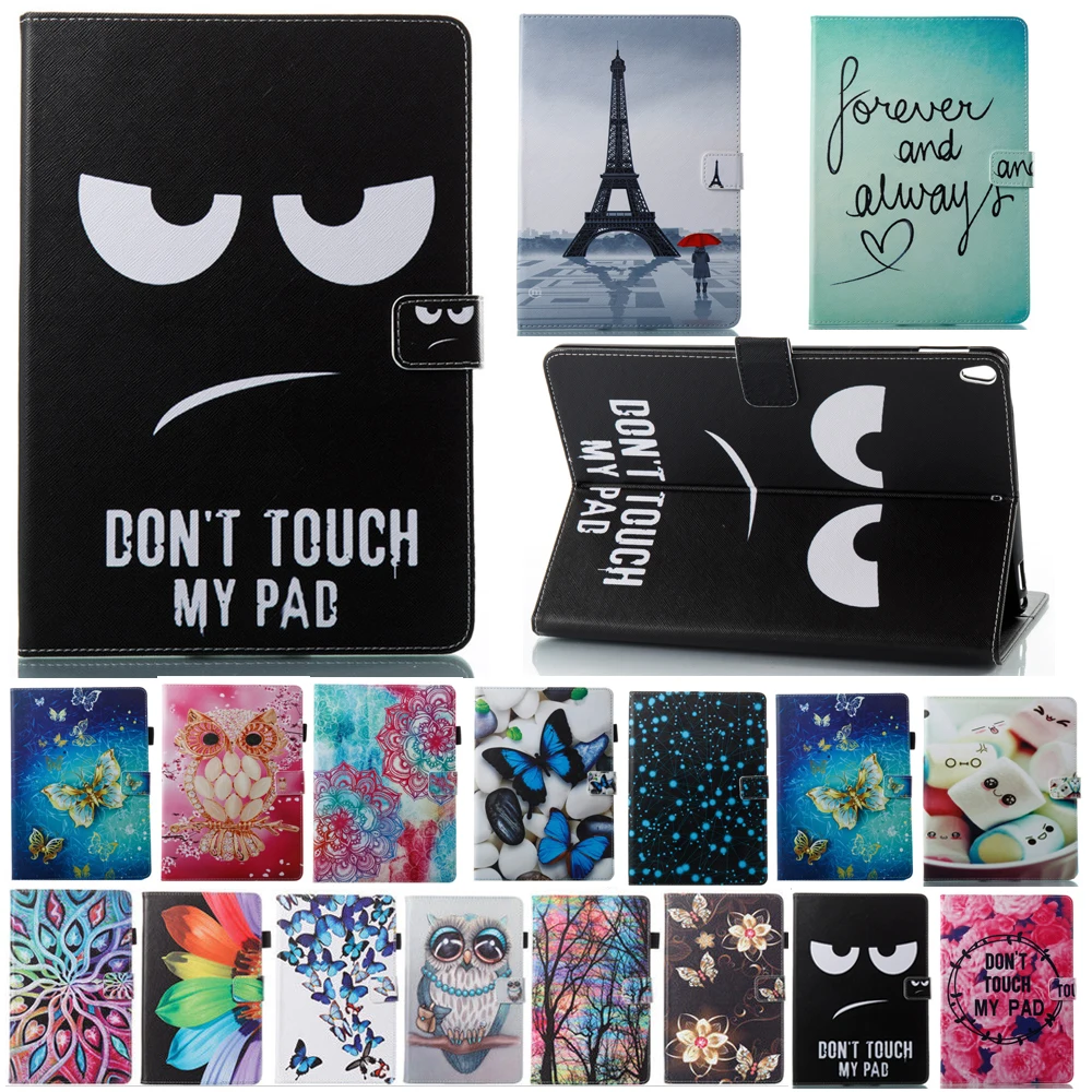For Apple New iPad 6th 9.7 2018 2017 Case PU Leather Colorful 3D Print Flip Stand Cover A1822 A1823 A1954 A1893 | Компьютеры и офис
