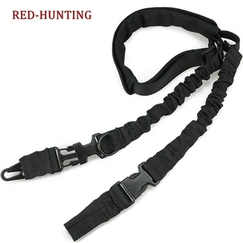 

2 Point Bungee Rifle Carbine Shotgun Gun Sling With Side-release buckle Shoulder Protective Strap